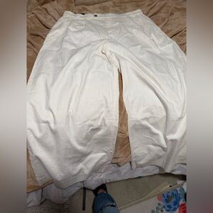 Banana Republic Wide Leg Cream Pants 16